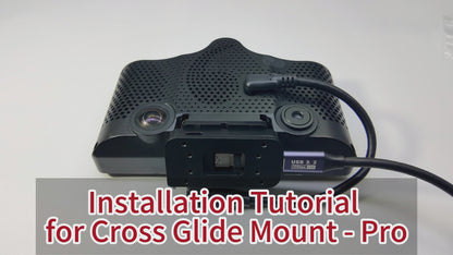 "Cross Glide Mount - Pro" Quick-Release Mount for Openpilot Comma3&3X